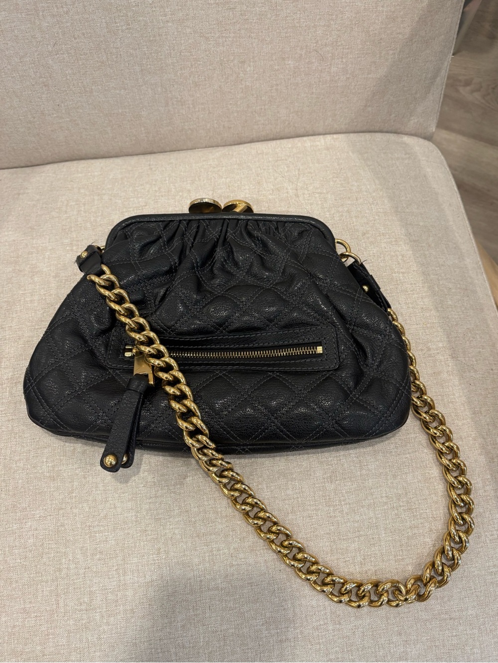 MARC JACOBS
Black Quilted Leather Little Stam Bag - Picture 2 of 7